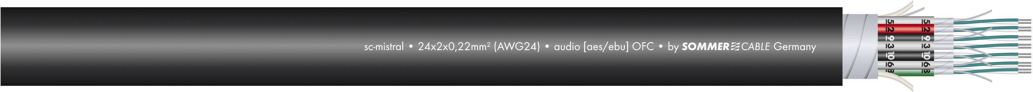 CAT 6a kabel med flere tværvundne adrepar i tværsnittet, egnet til Gigabit-netværk og høje dataoverførselshastigheder.