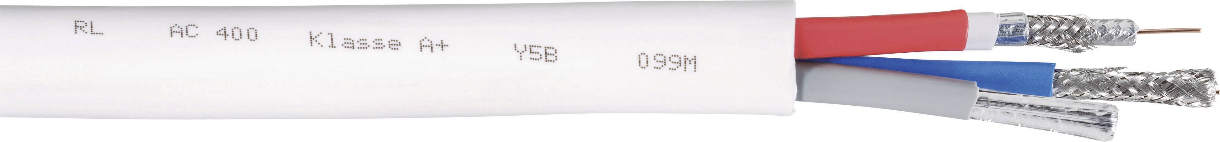 Interkabel AC 400 Koaksialkabel Udvendig diameter: 6.90 mm 75 Ω 120 dB Hvid Metervare