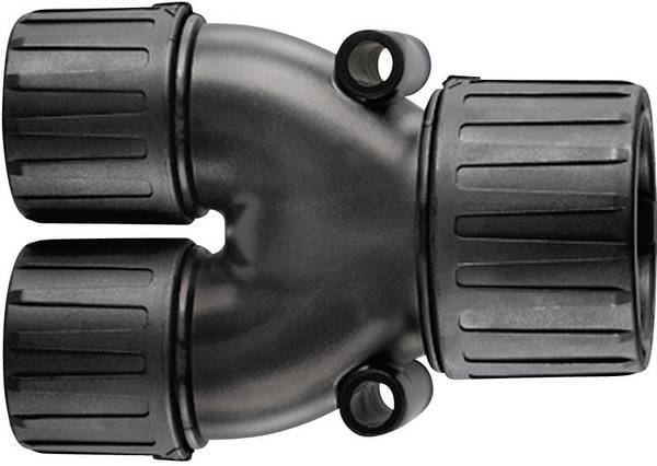 HellermannTyton 166-25801 HG16-Y13 Y-fordeler  Sort  16 mm, 13 mm, 13 mm  1 stk