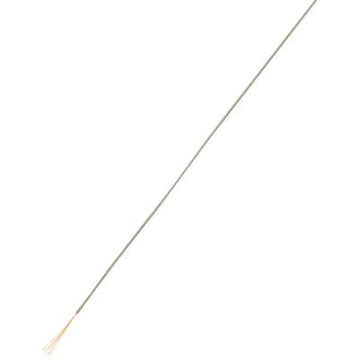 TRU COMPONENTS 1567789 Tråd LiFY 1 x 0.05 mm² Grå 100 m
