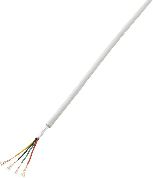 TRU COMPONENTS 1570252 Alarmkabel LiYY 4 x 0.14 mm² Hvid 50 m