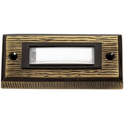 Heidemann 70301 Dørklokkeplade med navneskilt Enkel Bronze 24 V/1 A