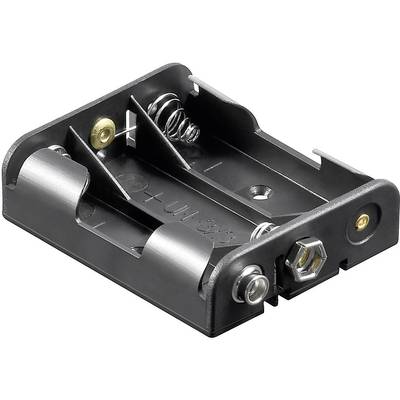 Goobay 11984 Batteriholder 3 R6 (AA) Trykknaptilslutning (L x B x H) 58 x 48.2 x 17 mm
