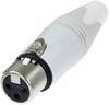 Neutrik NC3FXX-WT XLR-stik Tilslutning, lige Poltal: 3 Hvid 1 stk