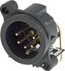Neutrik NC5MAH XLR-stik Flangestik, kontakter vinklet Poltal: 5 Sort 1 stk