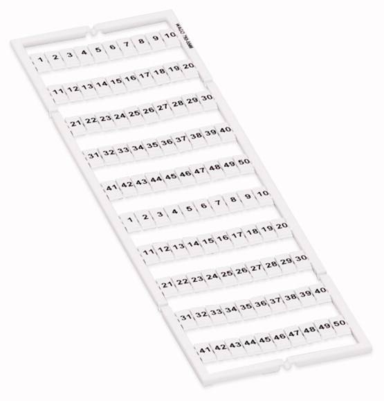 En hvid medicinboks med 7 rækker og 54 nummererede rum til daglig medicinsk organisering.