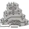 WAGO 2002-4141 4x-gennemgangsklemme 5.20 mm Trækfjeder Belægning: L1, L2 Grå 25 stk Piece