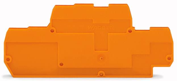 Et orange plastikcover, rektangulært med afrundede kanter, har 'WABCO'-logoet graveret i midten.