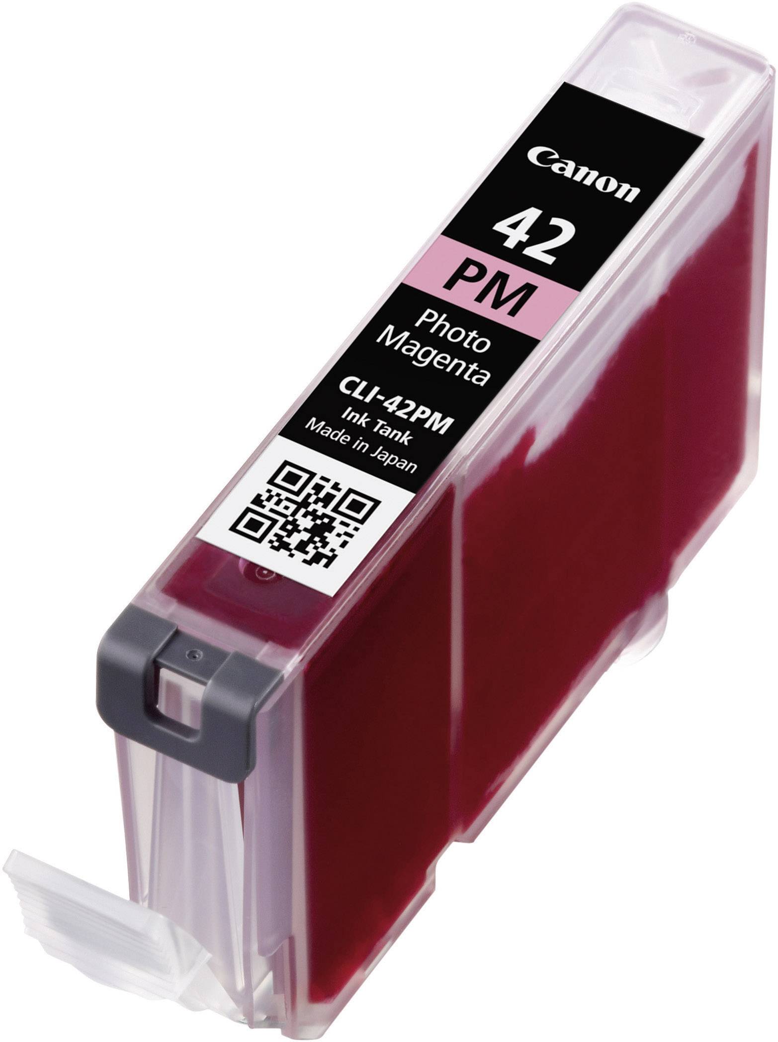 Canon blækpatron, model 42, farve Foto Magenta. Indeholder blæk til fotoprintere.