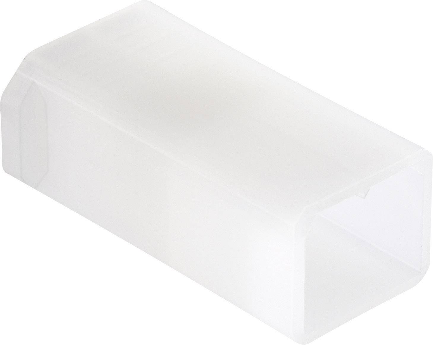 Rektangulær, transparent plastikkasse, formentlig en beskyttelses- eller opbevaringsboks.