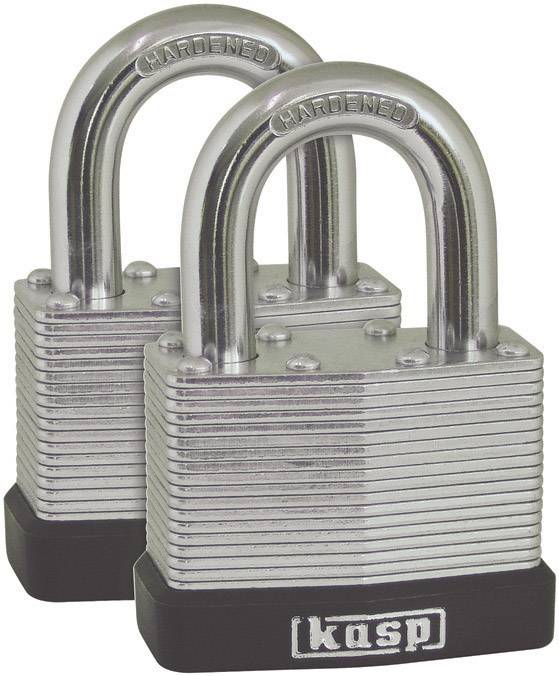 Kasp K13040D2 Hængelås 40 mm Identiske Sølv Nøglelås-0