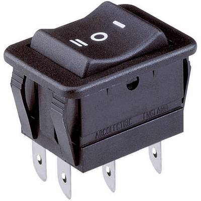 Arcolectric (Bulgin Ltd.) Vippekontakt H1570 VB AAA 250 V/AC 16 A 2 x On/Off/On Klikkende/0/Klikkende 1 stk