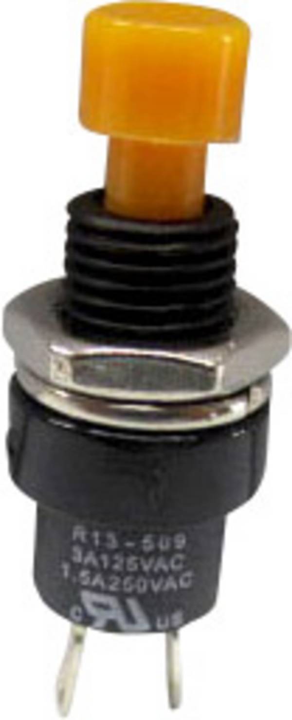 TRU COMPONENTS  1587749  TC-R13-509A-05YL  Trykknap  250 V/AC  1.5 A  1 x Off/(On)  Tastende        1 stk