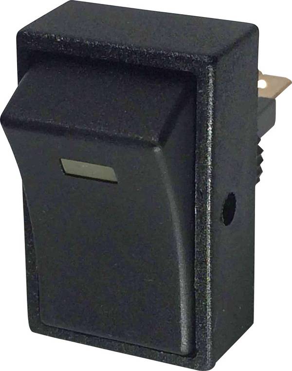 TRU COMPONENTS 1587814 Bil-vippekontakt TC-R13-207L-SQ YELLOW 12V/DC 12 V/DC 20 A 1 x Off/On Klikkende 1 stk