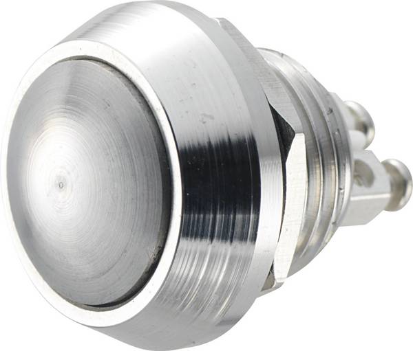 TRU COMPONENTS  701257  GQ 12B-N  Hærværkssikret trykknap  48 V/DC  2 A  1 x Off/(On)  Tastende      IP65  1 stk