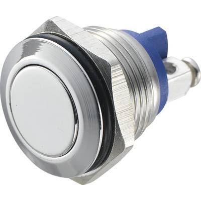 TRU COMPONENTS 701280 GQ 16F-S Hærværkssikret trykknap 48 V/DC 2 A 1 x Off/(On) Tastende IP65 1 stk