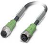 Phoenix Contact 1522671 Sensor-, aktuator-stik, M12 Stik, lige, Tilslutning, lige 30.00 cm Pol-tal (RJ): 8 1 stk