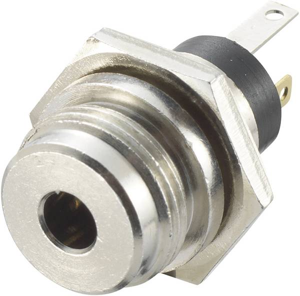 TRU COMPONENTS 718951 Jack-stik 3,5 mm Tilslutning, indbygning lodret Poltal: 3 Stereo Sølv 1 stk
