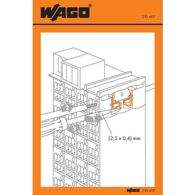 WAGO 210-407 Håndteringsklistermærke 100 stk