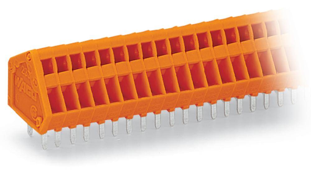 WAGO 233-410 Fjederkraftsklemmeblok 0.50 mm² Poltal 10 Orange 180 stk