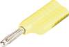 Schnepp S 4041 L ge Bananstik Stik, lige Stift-diameter: 4 mm Gul 1 stk