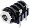Neutrik NMJ3HF-S Jack-stik 6,35 mm Tilslutning, indbygning vandret Poltal: 3 Stereo Sort 1 stk