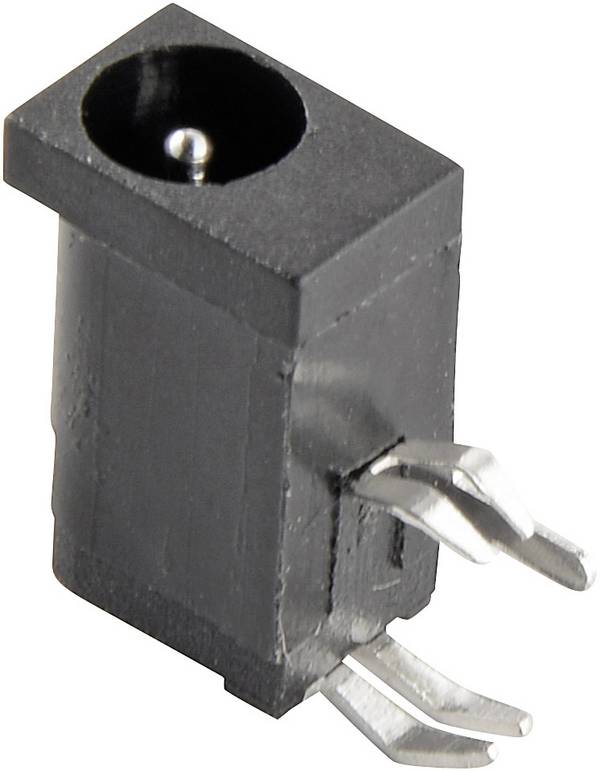 TRU COMPONENTS  Lavspændingsstik Tilslutning, indbygning vandret  4.2 mm 1.1 mm 1 stk