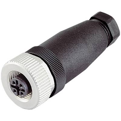 binder 99-0486-12-08 Sensor-, aktuator-stik, M12 Tilslutning, lige Pol-tal (RJ): 8 1 stk