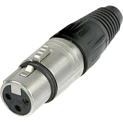 Neutrik NC3FX XLR-stik Tilslutning, lige Poltal: 3 Sølv 1 stk