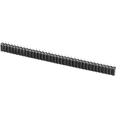 TRU COMPONENTS Bøsningsliste (præcision) Antal rækker: 1 Poltal hver række: 2 TC-0306-002-1-50-00 1 stk