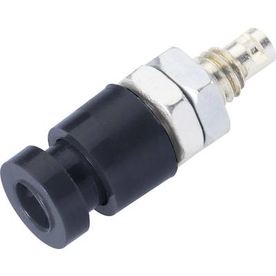 Schnepp EBU 2424 Laboratorietilslutning Tilslutning, indbygning lodret Stift-diameter: 2.4 mm Sort 1 stk