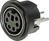 ASSMANN WSW A-DIO-TOP/04 Miniature-DIN-rundstik Tilslutning, indbygning lodret Poltal: 4 Sort 1 stk