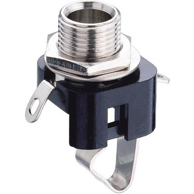 Lumberg KLBM 3 Jack-stik 6,35 mm Tilslutning, indbygning lodret Poltal: 2 Mono Sort 1 stk