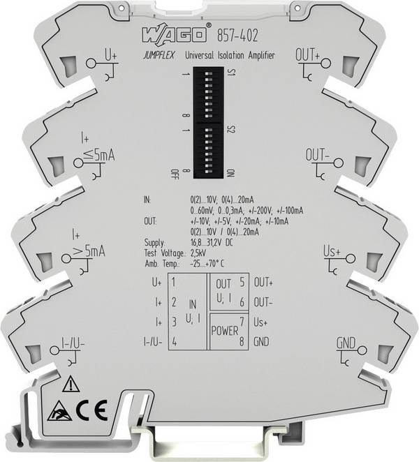 WAGO 857-402 Universal Isolation Amplifier Content: 1 pc(s)