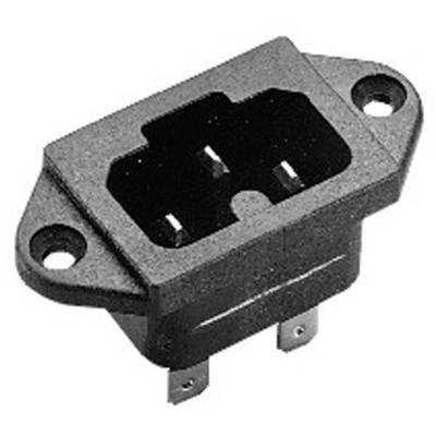 Martin Kaiser 771/48/sw/C Varmapparat-stik (C15A/C16A) 771 Stik, indbygning lodret Samlet poltal: 2 + PE 10 A Sort 1 stk