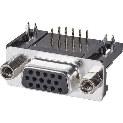 ASSMANN WSW A-HDF 15 A-KG/T D-SUB-stiftliste 90 ° Poltal: 15 Lodning 1 stk