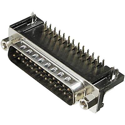 ASSMANN WSW A-DS 25 A/KG-T1 D-SUB-stiftliste 90 ° Poltal: 25 Lodning 1 stk