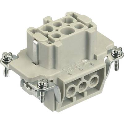 Harting 09330062701 Tilslutningsindsats Han® E 6 + PE Skruer 1 stk