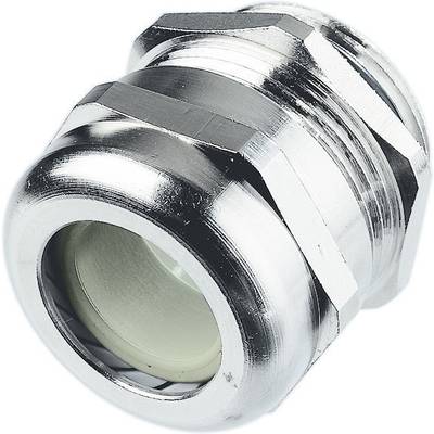 En metal-kabelforskruning med sekskantede hoved og rund krop, hyppigt brugt til sikker forsegling og fastholdt af kabler.