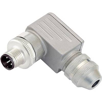 binder 99-1437-822-05 Sensor-, aktuator-stik, M12 Stik, vinklet Pol-tal (RJ): 5 1 stk