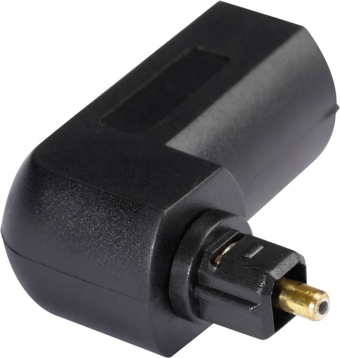 Hicon POF-732 Toslink Audio Adapter [1x Toslink-stik (ODT) - 1x Toslink-tilslutning (ODT)] Sort