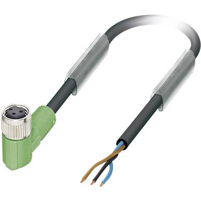Phoenix Contact 1669738 Sensor-, aktuator-stik, M8 Tilslutning, vinklet 1.50 m Pol-tal (RJ): 3 1 stk