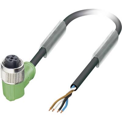 Phoenix Contact 1668221 Sensor-, aktuator-stik, M12 Tilslutning, vinklet 1.50 m Pol-tal (RJ): 4 1 stk