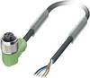 Phoenix Contact 1669851 Sensor-, aktuator-stik, M12 Tilslutning, vinklet 1.50 m Pol-tal (RJ): 5 1 stk
