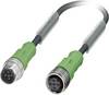 Phoenix Contact 1681596 Sensor-, aktuator-stik, M12 Stik, lige, Tilslutning, lige 0.60 m Pol-tal (RJ): 5 1 stk