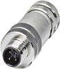 Phoenix Contact 1511857 Sensor-, aktuator-stik, M12 Stik, lige Pol-tal (RJ): 8 1 stk