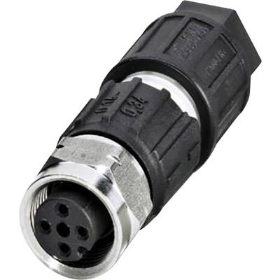 Phoenix Contact 1440766 Sensor-, aktuator-stik, M12 Stik, lige Pol-tal (RJ): 4 1 stk