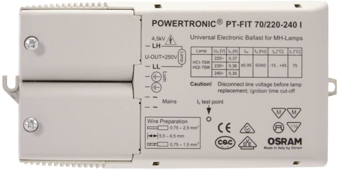 LEDVANCE 4008321377685 EVG 70 W (1 x 70 W) med trækaflastning