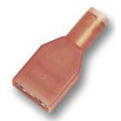 TE Connectivity 2-520103-2 Fladstik Stikbredde: 6.3 mm Stiktykkelse: 0.8 mm 180 ° Helisoleret Rød 1 stk