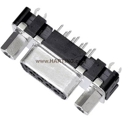 Harting 09661516512 D-SUB-stiftliste 180 ° Poltal: 9 Lodning 1 stk